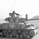 75mm M50 Mk.II HVSS M4A1 rungolla 1956 sodan jälkeen, tiettävästi tämä vaunu osallistui Kuuden päivän sotaan 1967 75mm M50 Mk.II HVSS M4A1 rungolla 1956 sodan jälkeen, tiettävästi tämä vaunu osallistui Kuuden päivän sotaan 1967